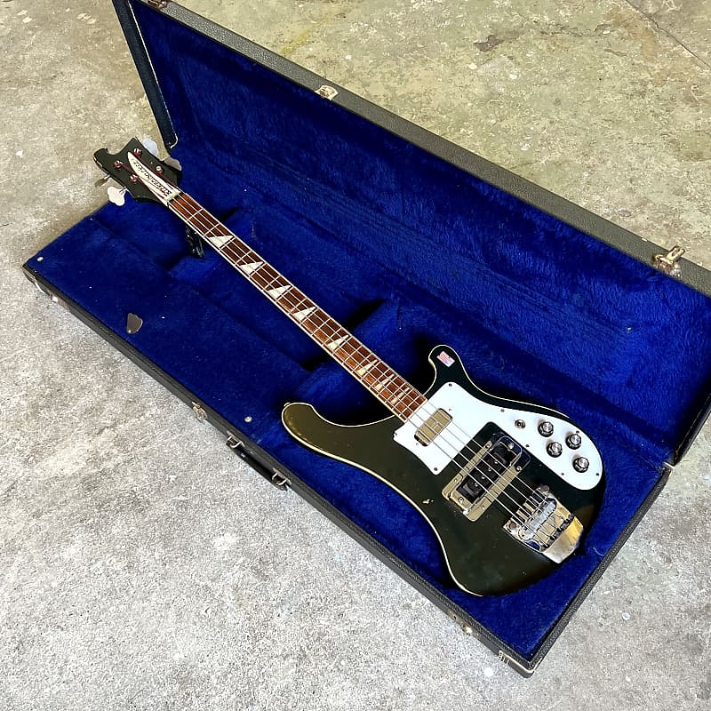 Rickenbacker 4001 Bass guitar 1978 Jetglo original vintage USA ric image 1