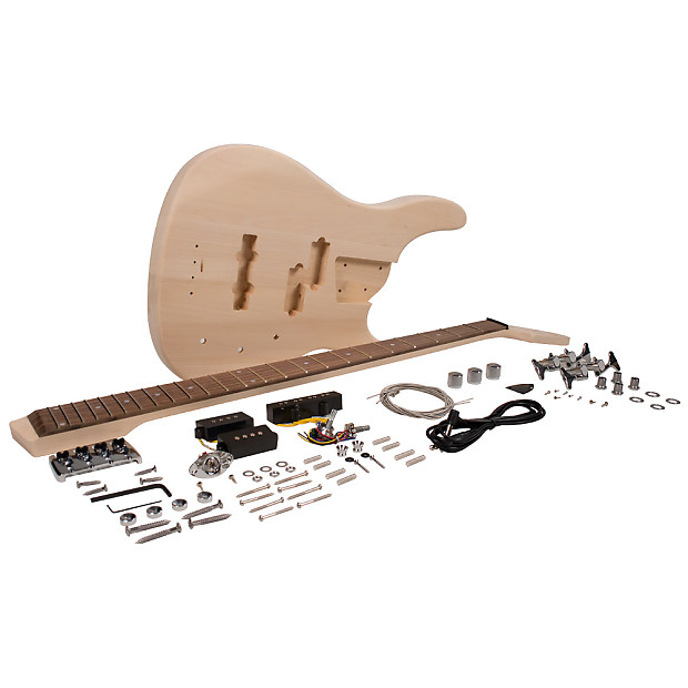Seismic Audio SADIYG-18 Premium Modern-Style DIY Electric Bass Guitar Kit image 1