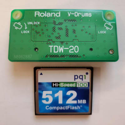 Roland TDW-20 Expansion Board and Compact Flash card for TD20 Drum Sound  Module Brain TD-20 Expanded