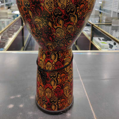 Remo Mondo Signature Series Leon Mobley 12" Djembe Drum - Adinkra Finish image 4