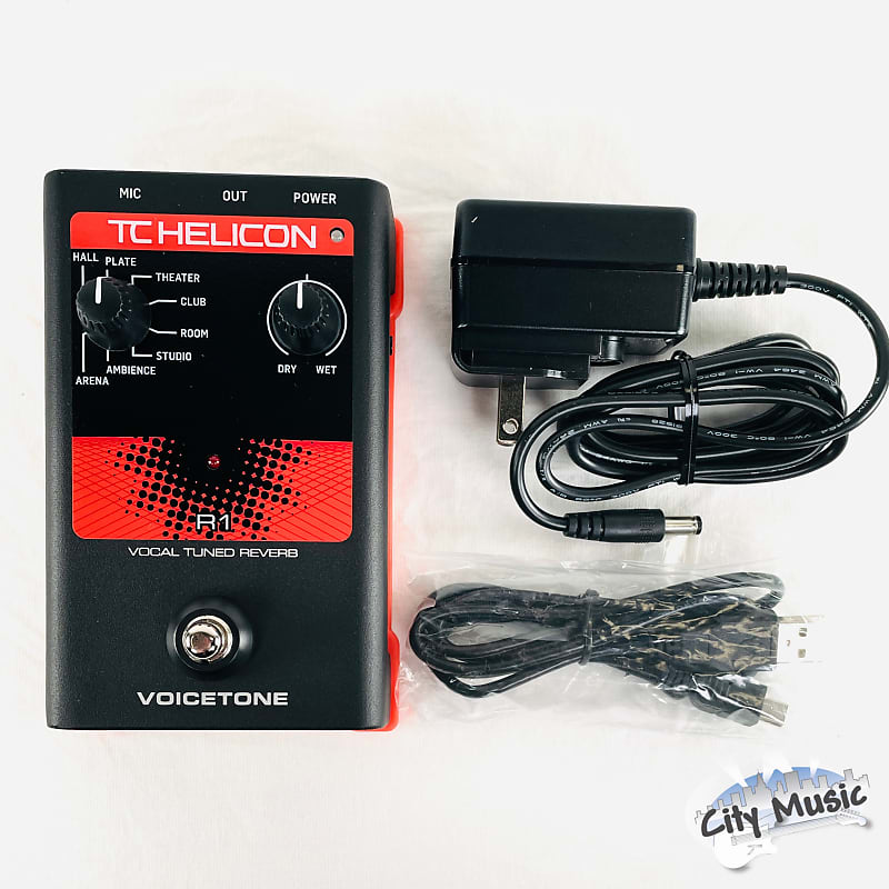 Used TC-Helicon VoiceTone R1 Vocal Reverb Pedal ♫ | Reverb