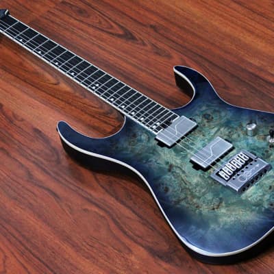 Halo MERUS 6-string Guitar with EVERTUNE 🤘🏻 Fishman Fluence Modern, Transparent Blue image 2
