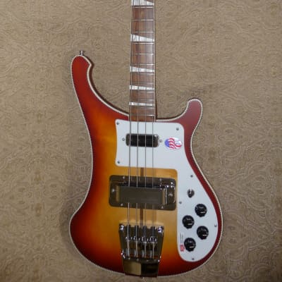 2023 Limited Edition Rickenbacker 4003 CB AUT Bass - SATIN Autumnglo - Checkerboard Binding image 10