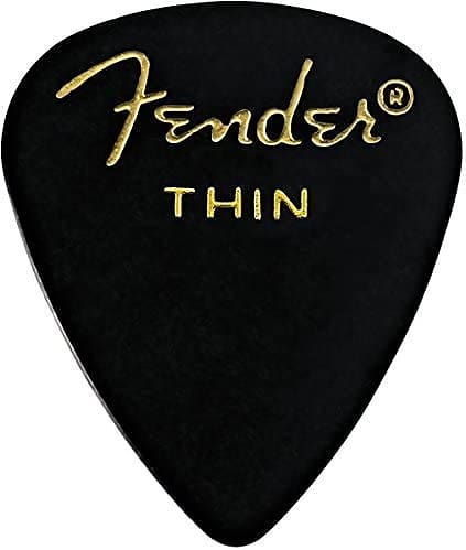 Fender 351 Classic Guitar Picks in Black - Thin - 144-Pack (1 Gross) #1980351106 image 1