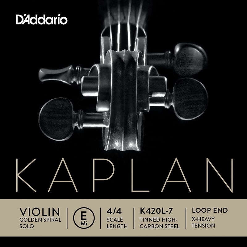 D'Addario K420L-7 Kaplan Loop End 4/4 Violin String - E | Reverb