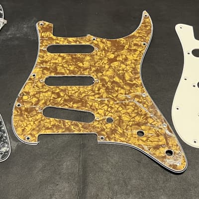 Unbranded Stratocaster Strat Pickguard Lot (15) + Backplates (10) + screws Import made. #12 image 7