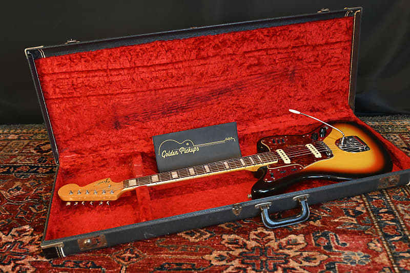 1966 - 1968 Fender Jaguar Sunburst Original Finish & OHSC (VIDEO) Exc Condition image 1