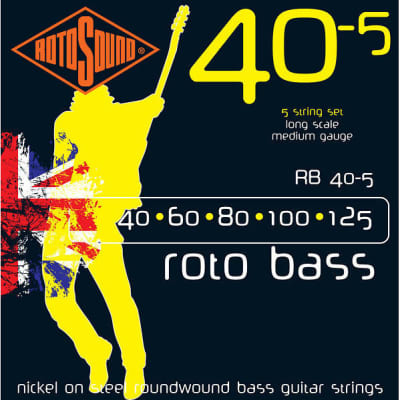 Rotosound RB40-5 Roto 5-String Bass Strings (40-125) image 2