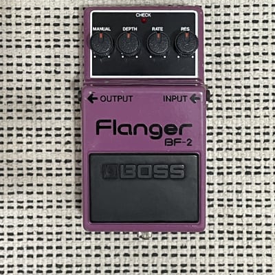Boss BF-2 Flanger (1981 Silver Screw Black Label) for sale