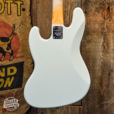 Fender Custom Shop '64 Jazz Bass Journeyman Relic - Aged Olympic White image 4