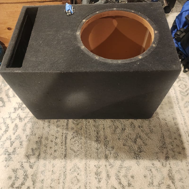Subwoofer custom 13in box ported Dark gray carpet Reverb