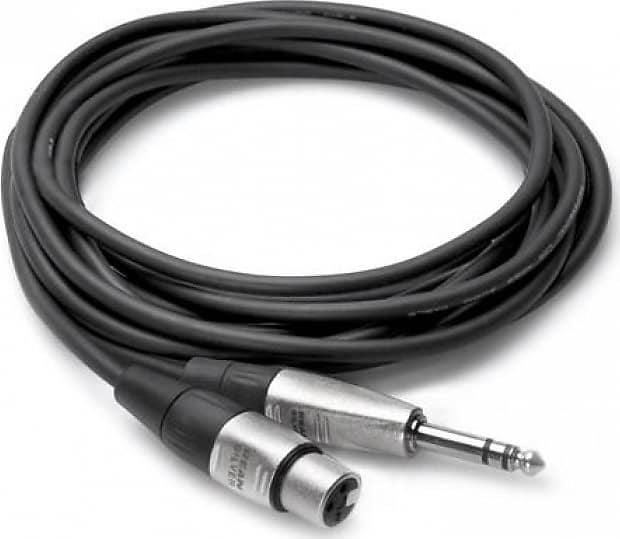 Pro Cable 1/4" Trs   Xlr3 F 1.5 Ft image 1