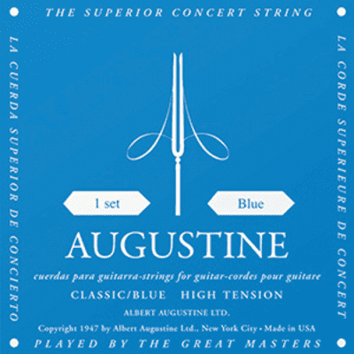 Blue Augustine Classical Guitar String Set, High Tension image 2
