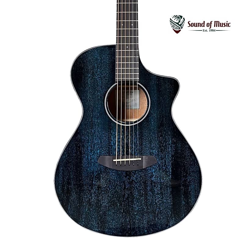 Breedlove ECO Collection Rainforest S Concert Midnight Blue CE African Mahogany image 1