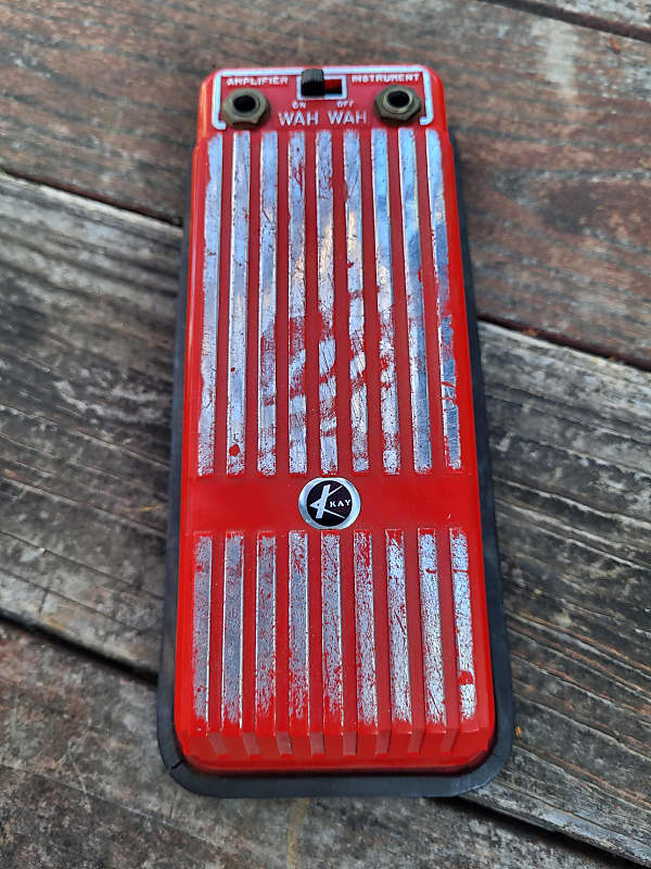Kay Wah Wah Early 1970s Red Plastic Reverb
