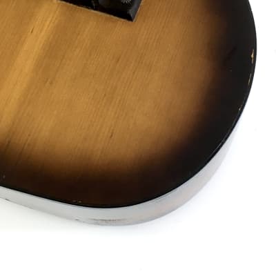 1960s Vintage Burst Solid Woods Silvertone Kay Acoustic Guitar Lacquer Finish Tortoise Binding HSC image 16