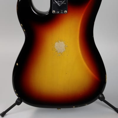 Fender Custom Shop '64 P-Bass Relic Bleached 3-Tone Sunburst image 8
