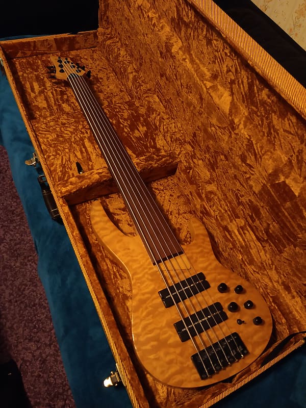 Brice HX406 Fretless Bass + Nordstrand Pickups & Bartolini Reverb
