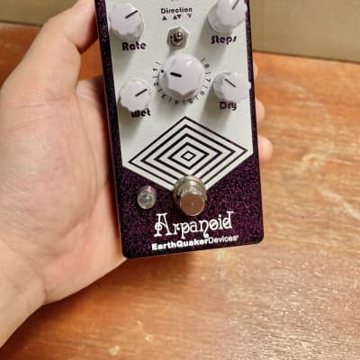 EarthQuaker Devices Arpanoid Polyphonic Pitch Arpeggiator V2 Limited Edition 2017 - Purple Sparkle / White Print for sale