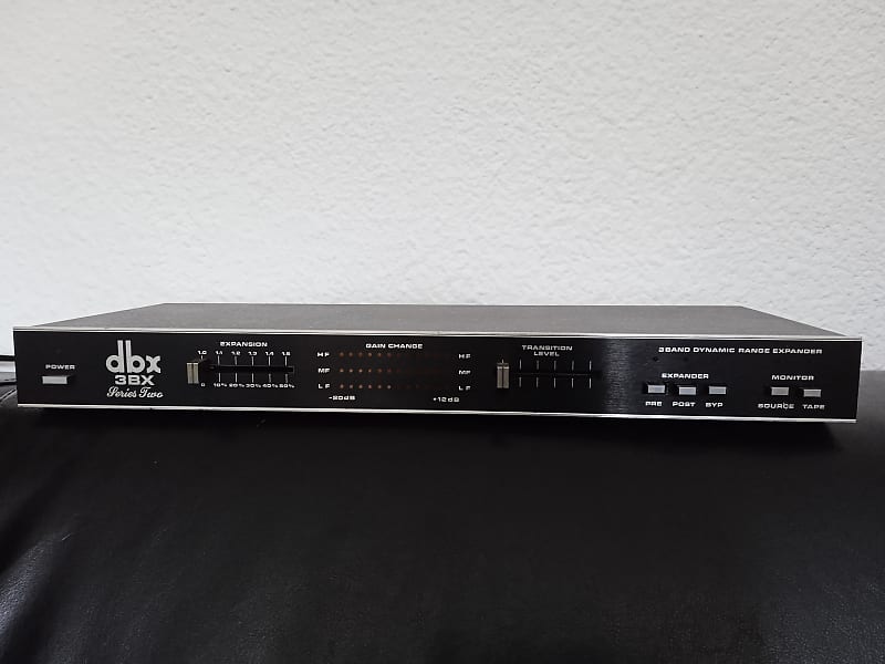 dbx 3BX Series Two 3-Band Dynamic Range Expander 1980s - Black image 1