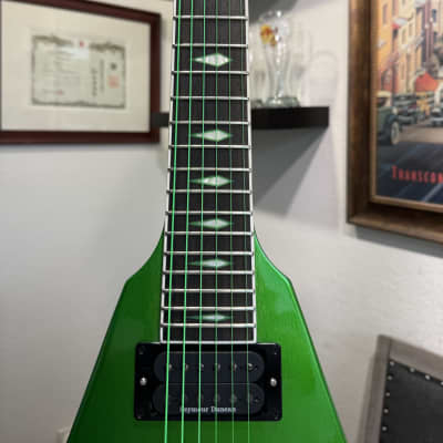 Gibson Dave Mustaine Signature "Rust in Peace" Flying V EXP 2022 - Present - Alien Tech Green image 7