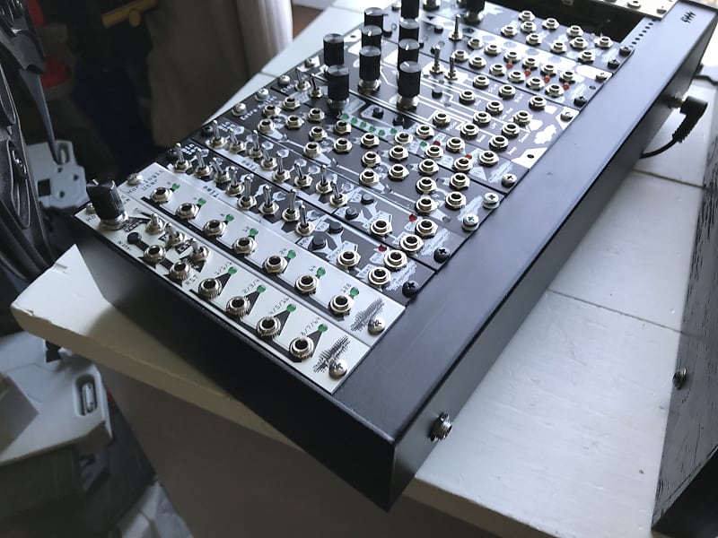 4ms POD 64x + POD 64x + Modular Eurorack Case Powered + Wood Cheeks +  Custom Build On Request