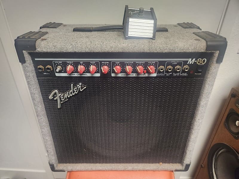 Fender M80 Guitar Amplifier Combo Amp Solid State M 80 Reverb