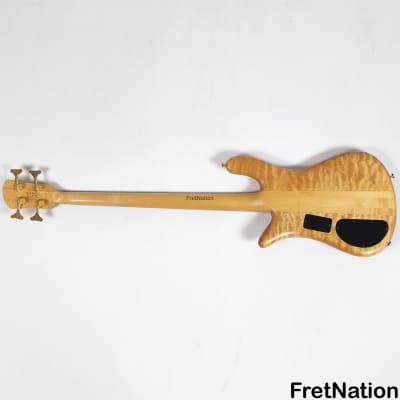 Spector NS-4 4-String Bass 1999 Woodstock Era Quilted Maple Natural Oil / Wax EMG HAZ 8.90lbs #386 image 18