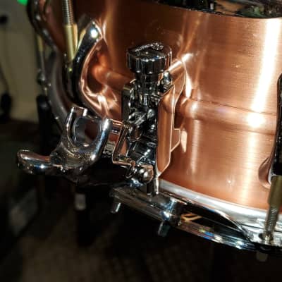 Pearl Sensitone Copper Beaded 5x14 Snare Drum image 8