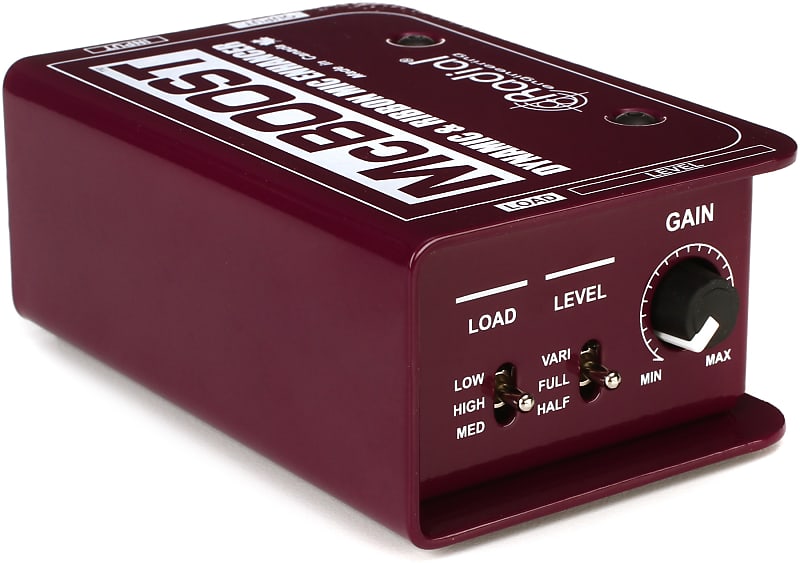 Radial McBoost 1-channel Active Mic Boost Direct Box (McBoostd1