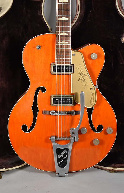 1957 Gretsch 6120 Chet Atkins Orange Finish Electric Guitar w/OHSC 