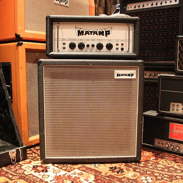 Vintage 1972 Matamp GT100 Head & 1x15 Cabinet Amp Amplifier Stack SERVICED image 1