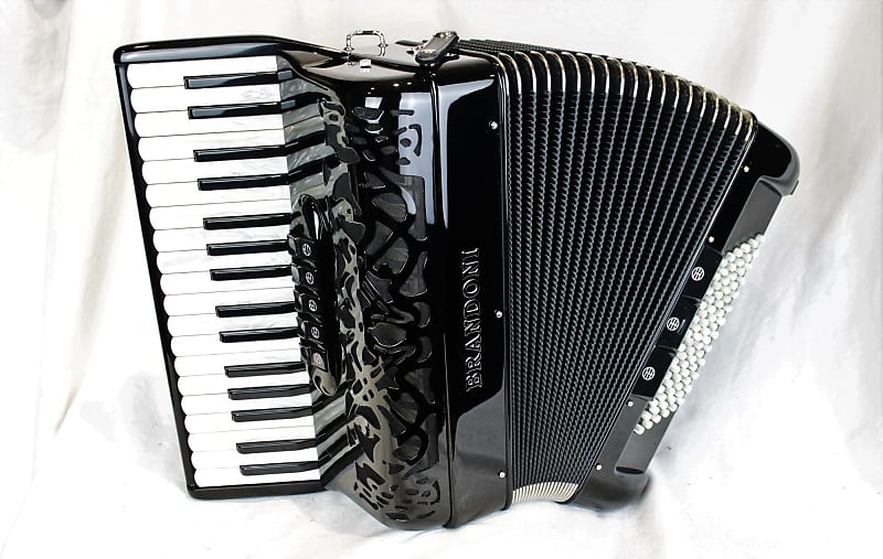 NEW Black Brandoni 66 C Swing Liberty Piano Accordion LMM 34 78 image 1