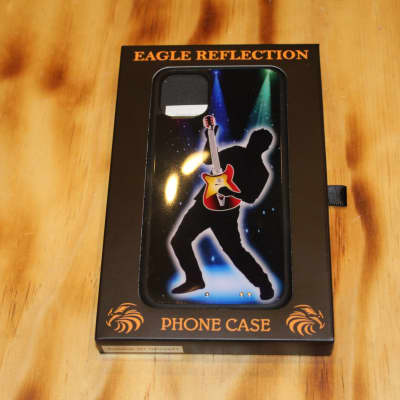 Eagle Reflections Sound Activated Flashing Light Up Phone Case Suitable for iPhone 11 Pro Max (Guitar Design) image 1