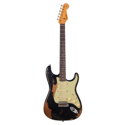 Fender Custom Shop 1960 Stratocaster Heavy Relic - Aged Black - Custom Boutique Electric Guitar - NEW! image 6