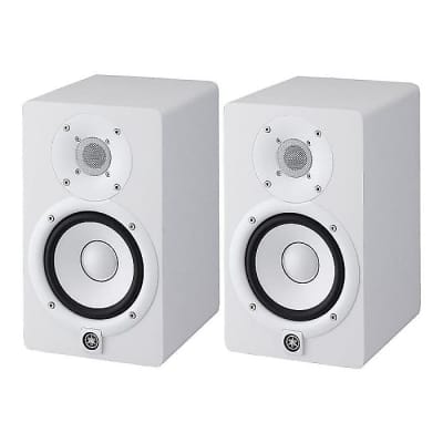 Yamaha HS5w HS5-W White 5" (5-inch) Studio Monitor Pair w/ Focusrite Scarlett 2i2 Audio Interface! image 2