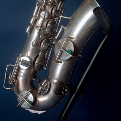 Buescher True Tone Alto Saxophone 1924 - Silver / Great Opportunity image 5