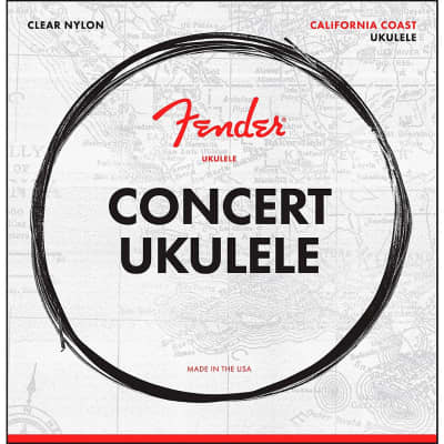 Fender Clear Nylon California Coast 28-28 Concert Ukulele image 3