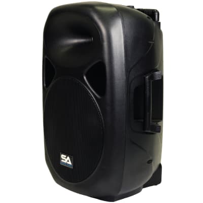 Seismic Audio - RSG-15-Pair - Pair of Powered 15" PA Speakers Rechargeable with 2 Wireless Mics, Rem image 6
