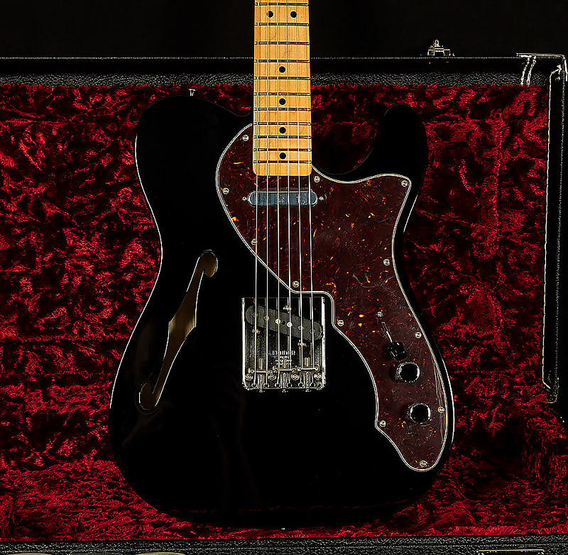 Fender American Vintage "Thin Skin" '69 Telecaster Thinline Black image 1