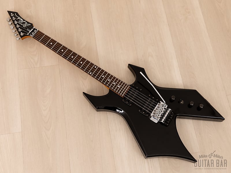 B.C Rich 日本製 Warlock black 1988 BC Rich Warlock NJ Series Black w/ Floyd Rose, Nagoya