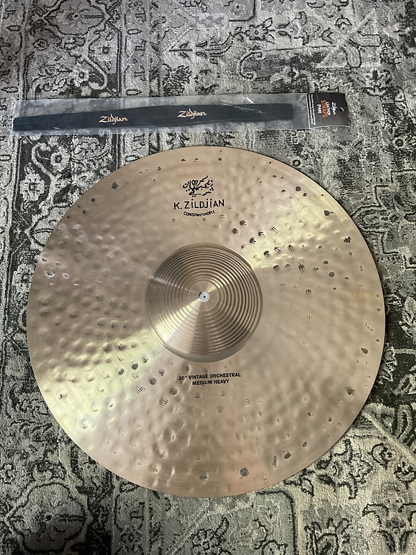 Zildjian  K Constantinople 20” Vintage Orchestral Medium Heavy Cymbals Pair, Leather Straps Included image 1