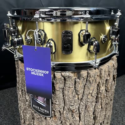 Mapex 14” x 5.5” Black Panther Metallion snare - Steamed brass image 1