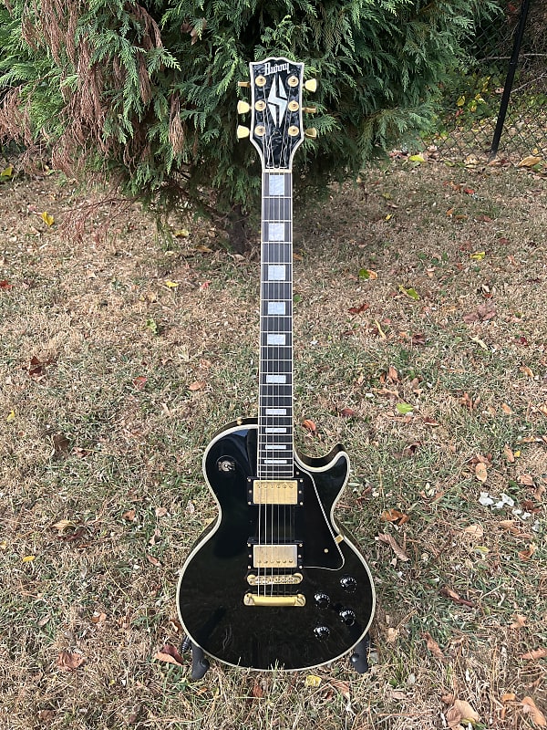 Burny Les Paul Custom 90s- Ebony | Reverb