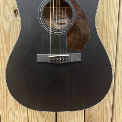 Fender Paramount PM-1E Mahogany 2021 - 2022 - Black Top FREE WRANGLER DENIM STRAP image 2