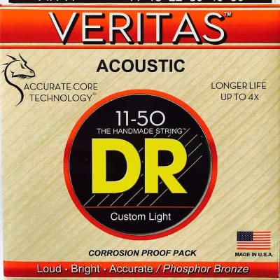 DR Handmade VTA-11 Veritas Phosphor Bronze Acoustic Guitar Strings 11-50 image 1