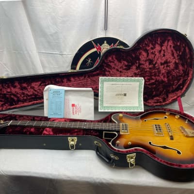 Gretsch G6072 6072 Broadkaster Long Scale Hollow Body Bass with Case MIJ Made In Japan for sale