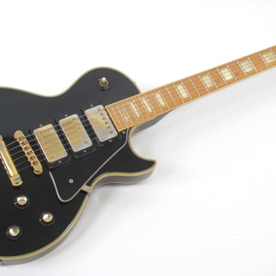 Gibson  Les Paul Custom 1977 Black Beauty ~ Rare One Off Triple Pickup with Maple Fingerboard image 2