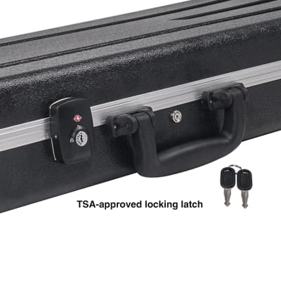 STEC-500 | Lightweight & Compact ABS Road Case for Electric Guitar w/ TSA Approved Locking Latch and EPS Foam Plush Interior image 9