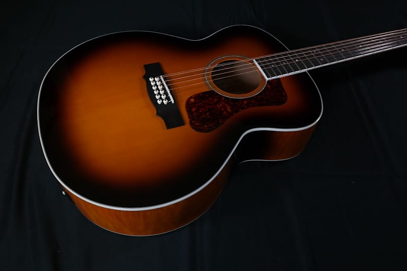 Guild F-2512E Deluxe Maple ATB 12-string - 200 Archback Deluxe Solid Top Jumbo - Antique Burst Gloss image 1